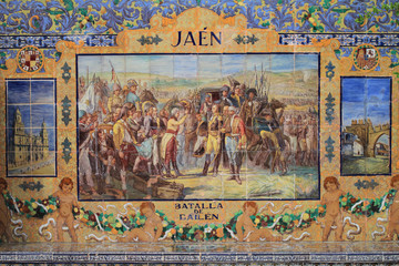 Fototapeta na wymiar Jaén, Batalla de Bailén