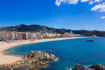 Waterfront of LLoret de Mar Costa Brava Spain