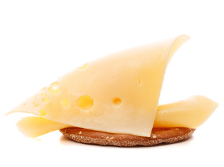 Cheese sandwich isolated on white background cutout