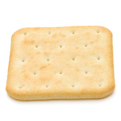 Dry cracker cookies isolated on white background cutout