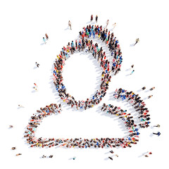 people in the shape of a man.