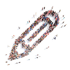 people in the shape of a stick.