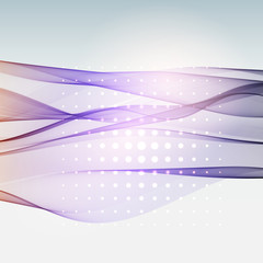 Vector abstract colorful waves background