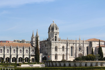 Naklejka premium Jeronimos Monastery, Mosteiro dos Jeronimos, Lisbon, Portugal 