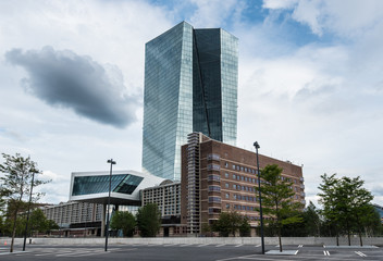 Fototapeta na wymiar New European Central Bank ECB in Frankfurt, Germany