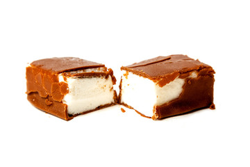 Candy with cheese and chocolate