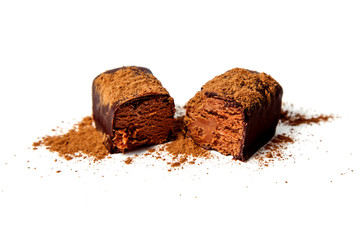 Candy with cheese and chocolate