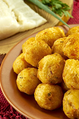 Bolinho de bacalhau frito