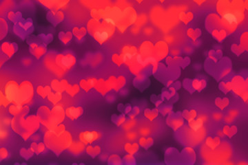 abstract background red heart bokeh