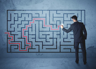 solution of a maze