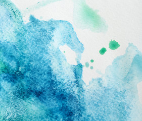 Watercolor texture on paper close-up