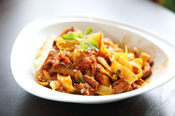 fettuccine bolognese