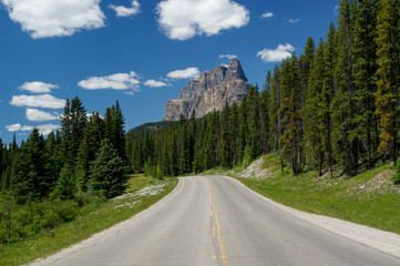 Fototapeta premium Castle Mountain in Banff National Park