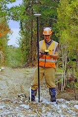 surveyor at work
