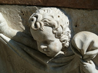 Grab - Engel auf Friedhof in Salzburg