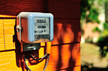 An Smart Meter in soft light