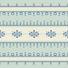 mexican ornament. hand drawn seamless pattern