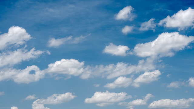 blue sky background with quaint  clouds