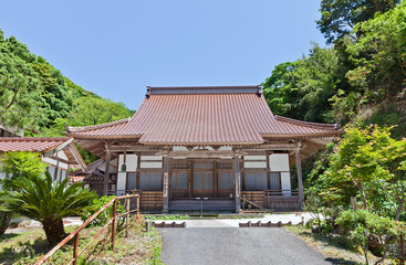 Fototapeta na wymiar Anyoji Temple of Iwami Ginzan Omori, Japan