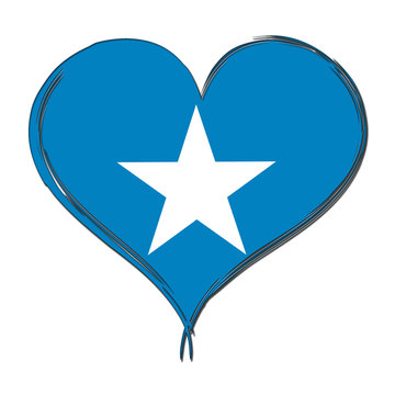 recommend clip art: Somalia 3D heart shaped flag