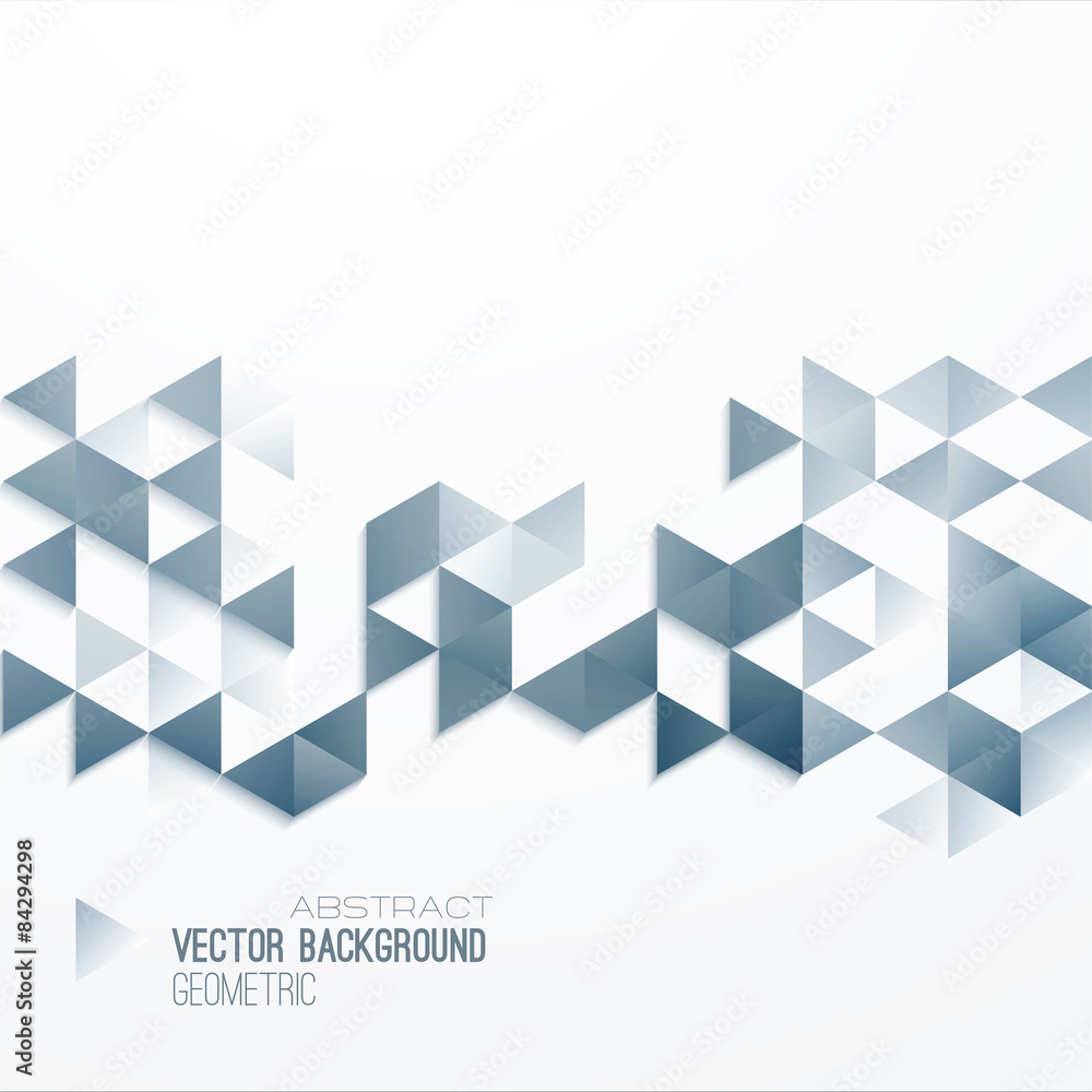 Poster Vector abstract geometric background with triangle