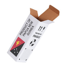 Concept of export - Product of Papua New Guinea