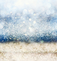 glitter vintage lights background with light burst
