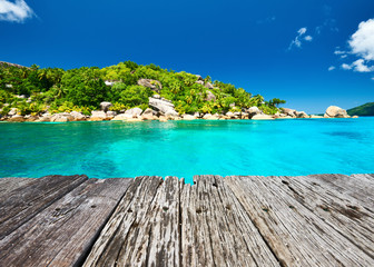 Fototapeta premium Beautiful landscape at Seychelles