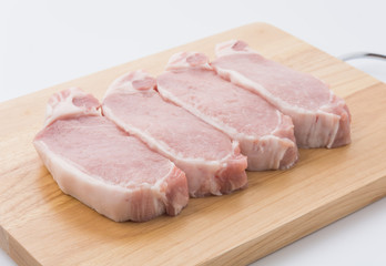 raw meat pork steak
