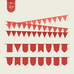 Fototapeta premium Bunting and pennants