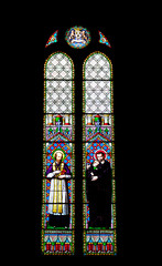 Vitraux de l'église saint Thomas, la Flèche, Sarthe