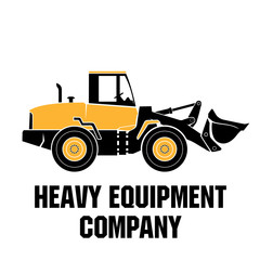 heavy equipment logo icon vector