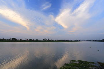 Obraz premium Sunset and rivers