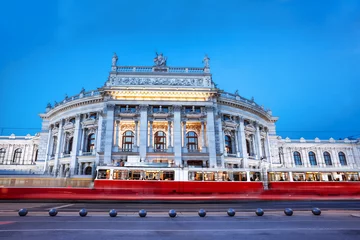 Zelfklevend Fotobehang  Famous palace Burgtheater in Vienna, Austria © Tomas Marek