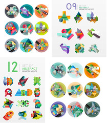 Modern geometric design temlates, universal diagram, banner