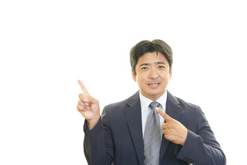 笑顔のビジネスマン