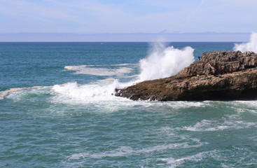 Cliff, Sea and Waves, Cascais, Portugal