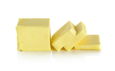 butter isolated on the white background