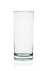 Empty glass isolated on the white background