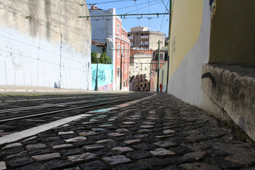 Railway Funicular, Tram Lisbon, Portugal
