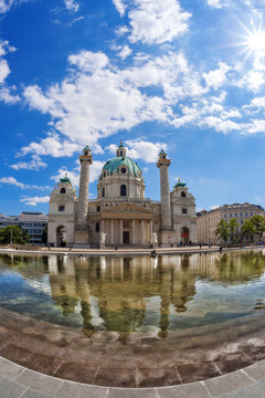 Karlskirche, St. Charles's Church in Vienna, Austria