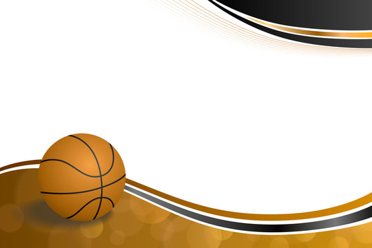 Background abstract orange black sport basketball ball