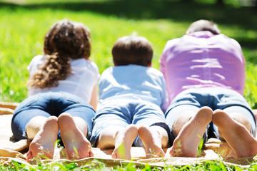 Fototapeta premium Picnic in garden