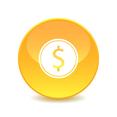 Dollar coins icon