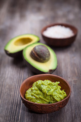 Guacamole with avocado