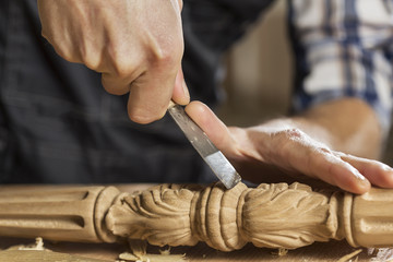 Carpenter at work