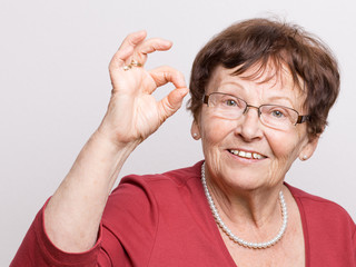 Begeisterte Rentnerin