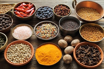 Spices and herbs.