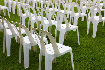 seat, chair, row, lawn, Event, wedding, nobody, garden