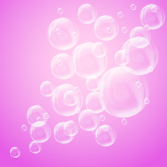 SPA aqua background with soap bubbles